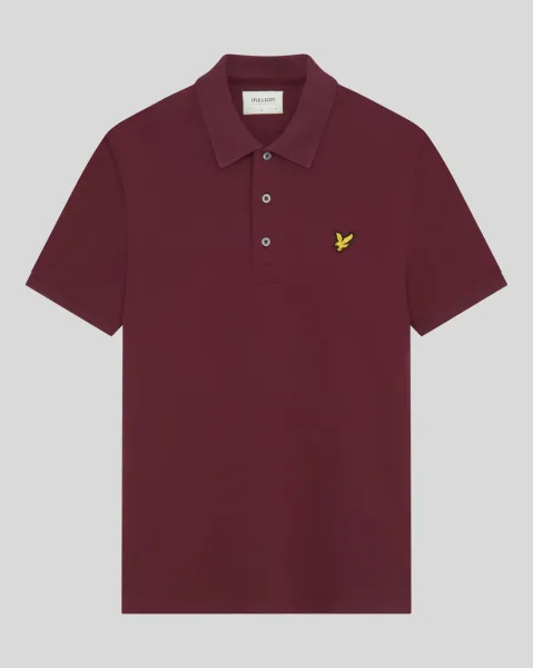 Plain Polo Shirt Z562 Burgundy 