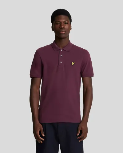 Plain Polo Shirt Z562 Burgundy 