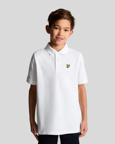 Plain Polo Shirt 626 WHITE  