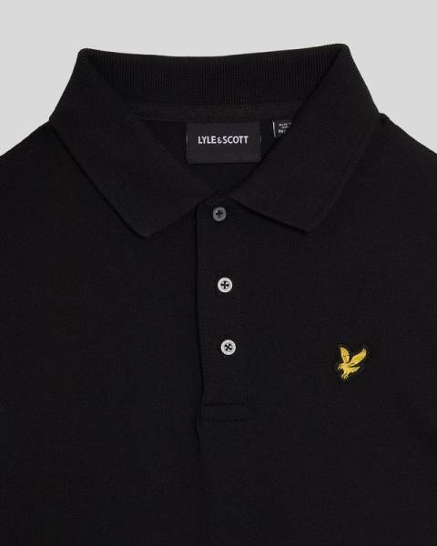 Plain Polo Shirt Z865 JET BLACK  