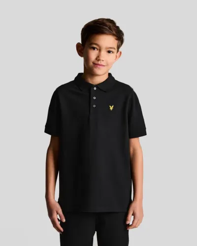 Plain Polo Shirt Z865 JET BLACK  