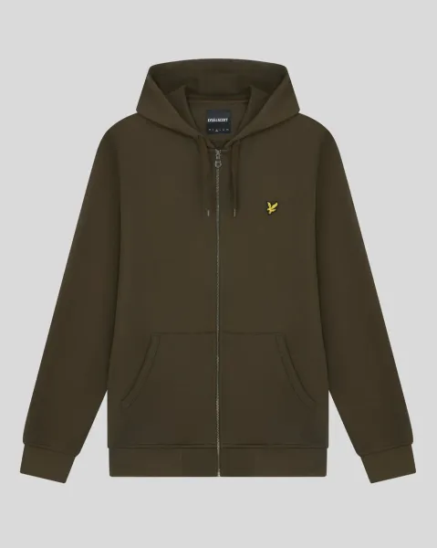 Zip Through Hoodie W485 OLIVE  