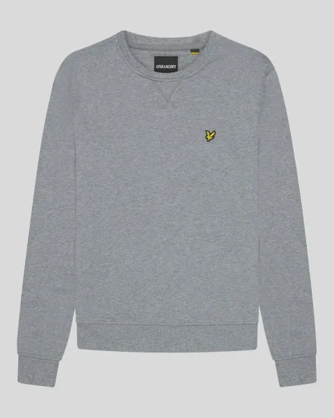 Crew Neck Sweatshirt T28 MID GREY MARL  