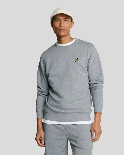 Crew Neck Sweatshirt T28 MID GREY MARL  