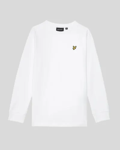 Plain LS T-shirt 626 WHITE  