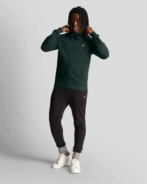 ZIP THROUGH HOODIE W486 Dark Green 