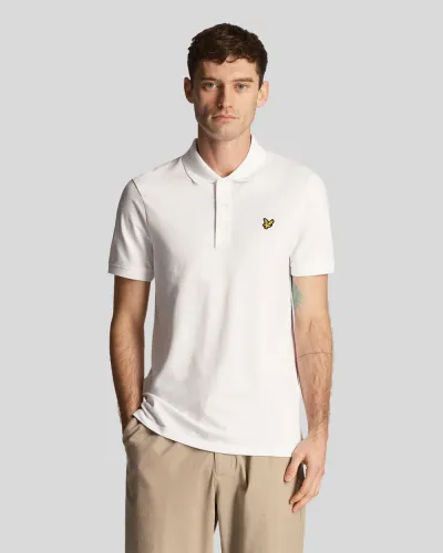 Plain Polo Shirt 626 White 