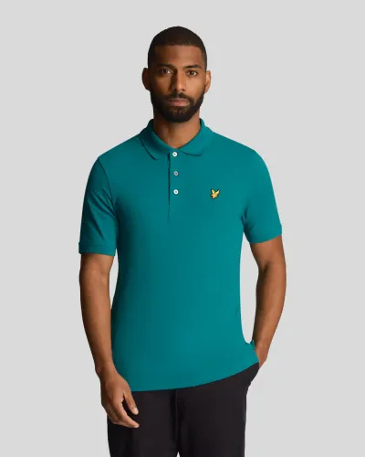 Plain Polo Shirt X154 Court Green 