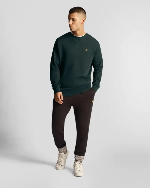 Crew Neck Sweatshirt W486 Dark Green 