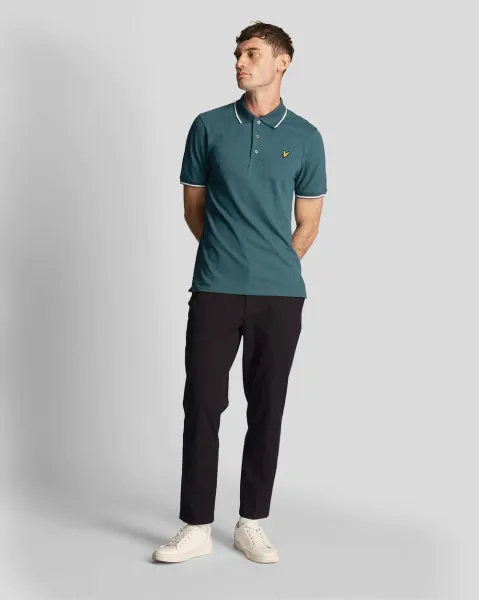 Tipped Polo Shirt X211 Malachite Green/White 