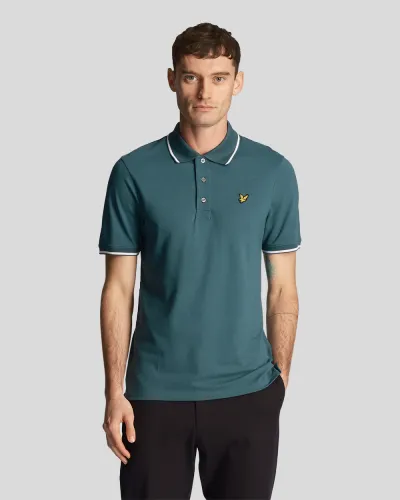 Tipped Polo Shirt X211 Malachite Green/White 